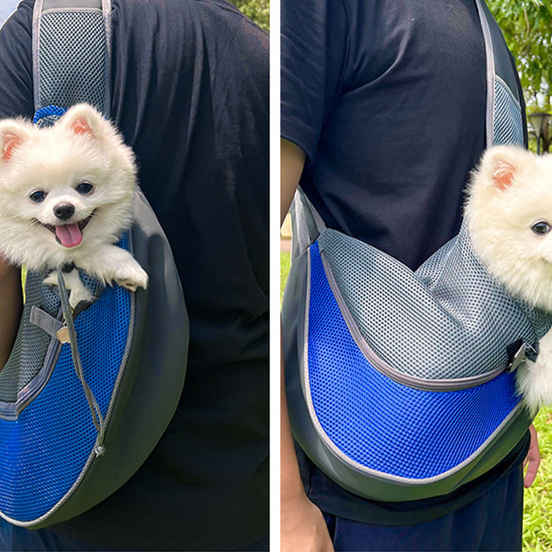 Pet Dog Carrier Bag Puppy Sling Bag Mesh Breathable Outdoor Backpack for Small Dogs Fashion Sport Adjustable Slings Handbag S/L