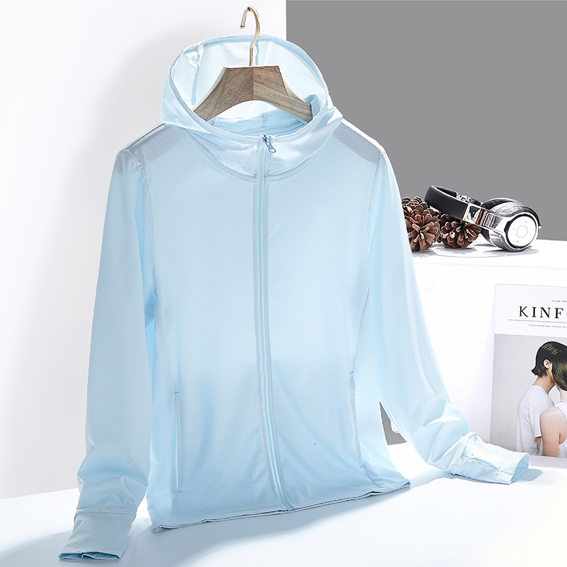 New Women's tracksuit Summer Sunscreen Quick drying Windbreaker Elastic Breathable Ice Silk Anti UV Skin Clothes