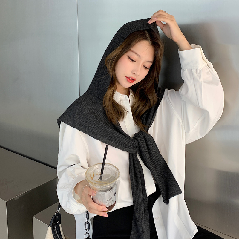 KC15776 wool scarf women's winter high-grade cashmere scarf versatile solid color men's shawl Korean red scarf