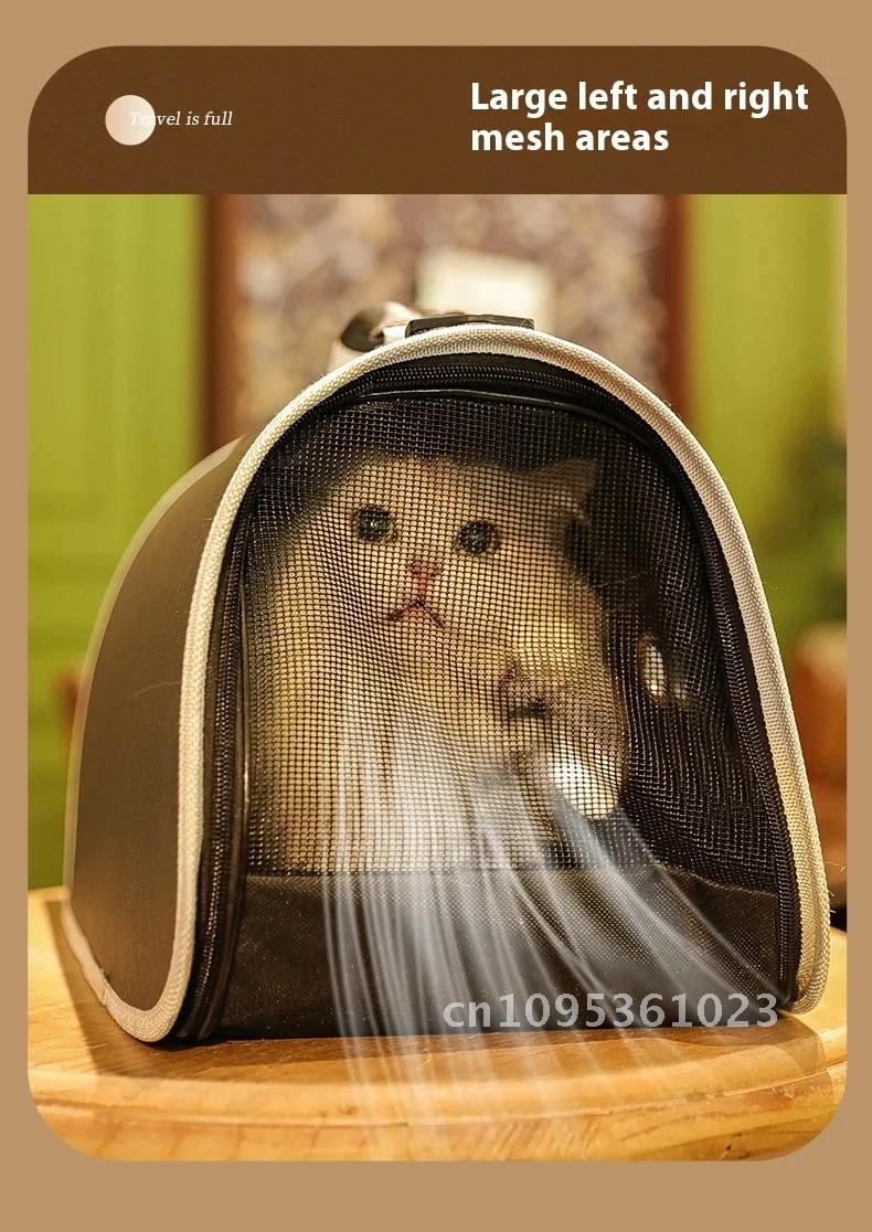 Pet Portable Space Transparent Carrying Cat Bag Portable Foldable Capsule Shoulder Outdoor Bag Kitten Cage Backpack Cat Supplies