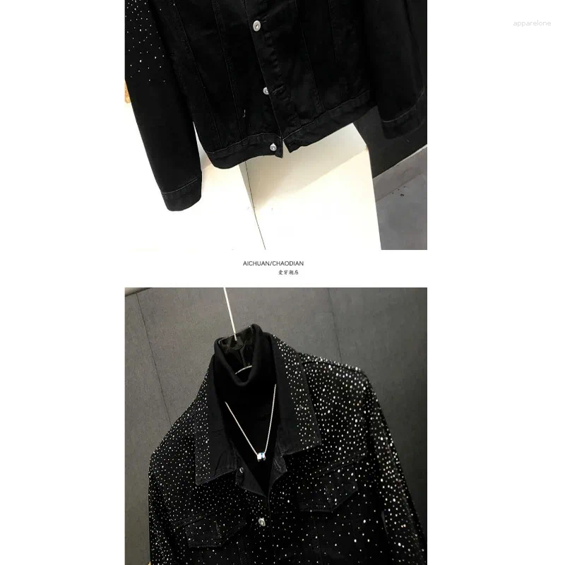 Men's Jackets Clothing Spring And Autumn High Quality Stars Drilling Jacket Fashion All-match Handsome Loose Casual