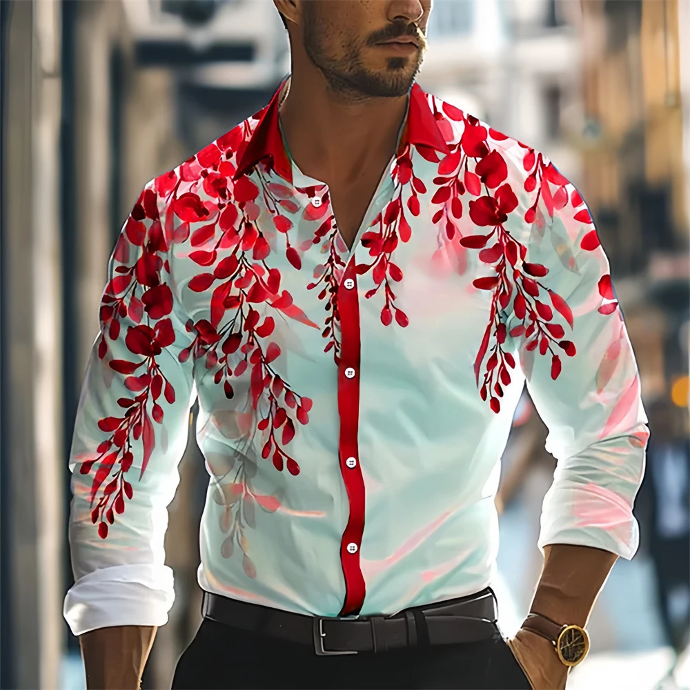 Mens Shirt Business Casual Vacation Street Shopping Daily Home XS5XL 250227