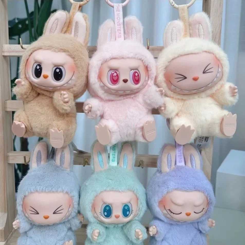 Labubu Monster Box Toy Heart Macaron Ii Vinyl Plush Doll Blind Box Model Pack Key Chain Gift Tabletop Decoration Childrens GiftT250305