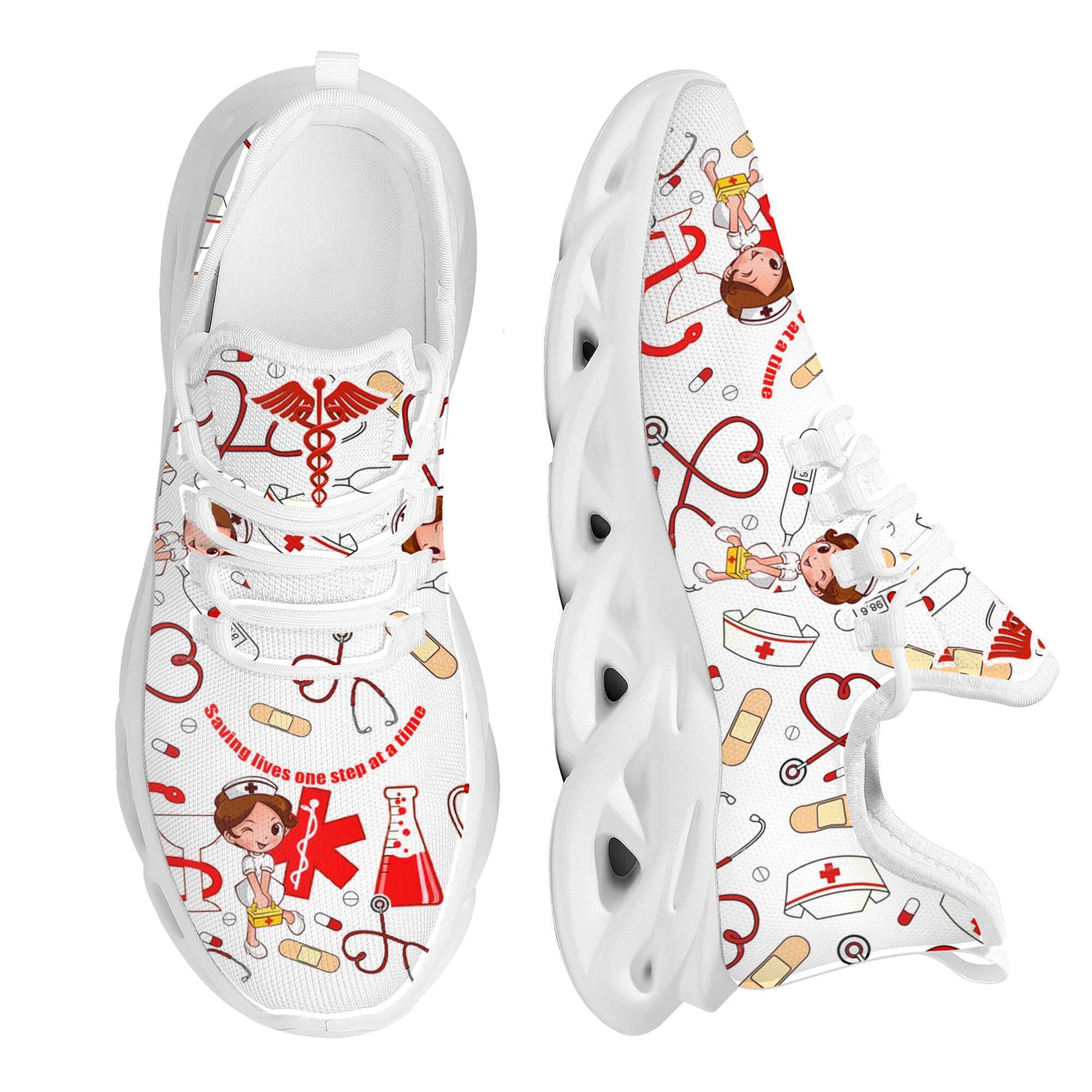 Designer shoes Women's sneakers Yikeluo with print in the range