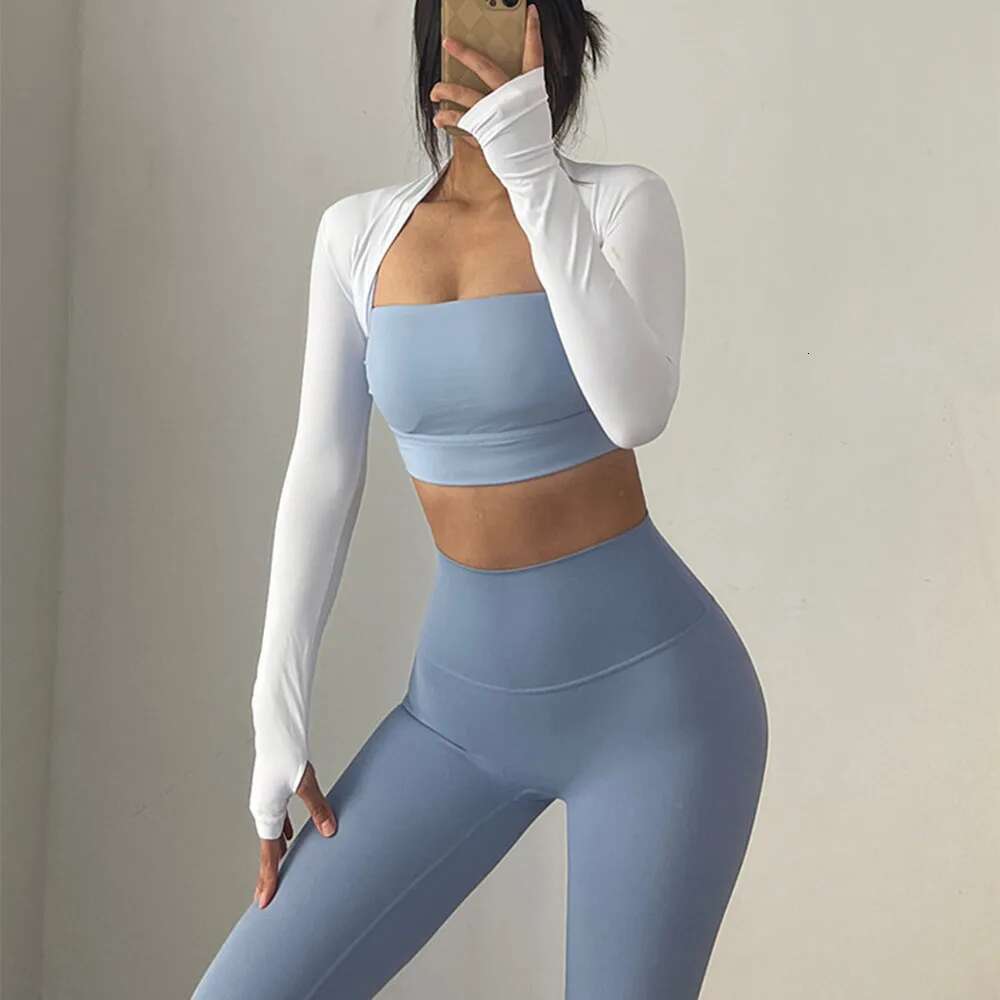 Ballet Shawl Dancing Women Long Sleeve Yoga Shirts Fiess Crop Top Running Tight Sports Coat Quick Dry Workout Sportswear
