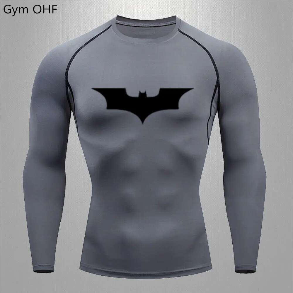 T-shirt men's running sports T-shirt men's compression fitness top T-shirt quick drying tight training gym sports running shirt men's s