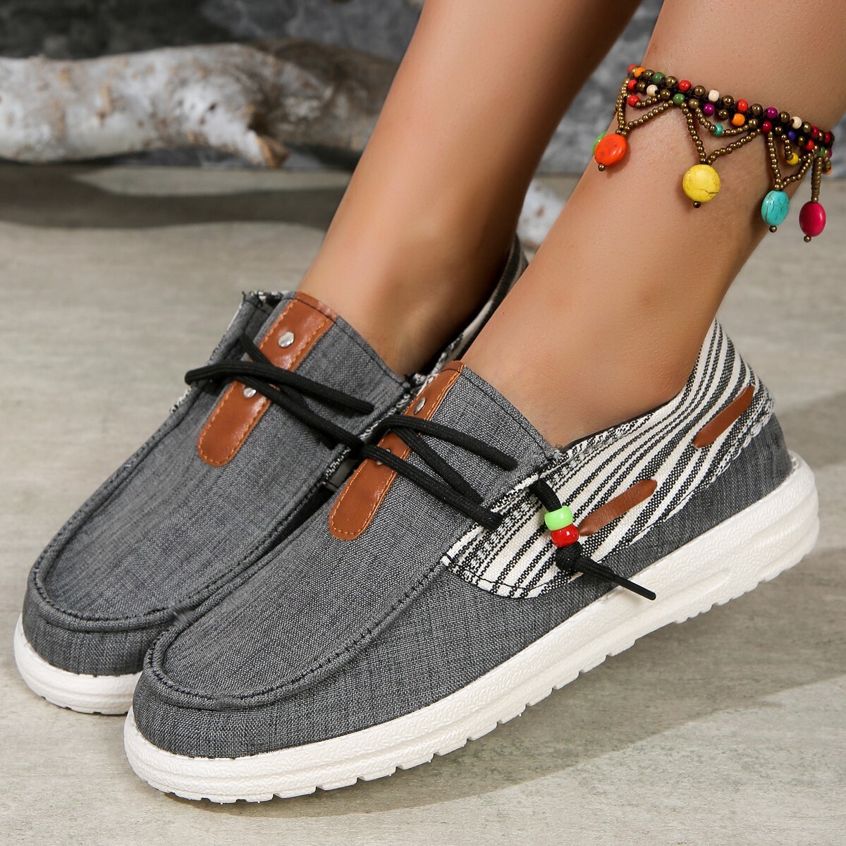 New plus size casual, fashionable comfortable 2025 simple single shoes for spring and summer generous women ddmykukumalu