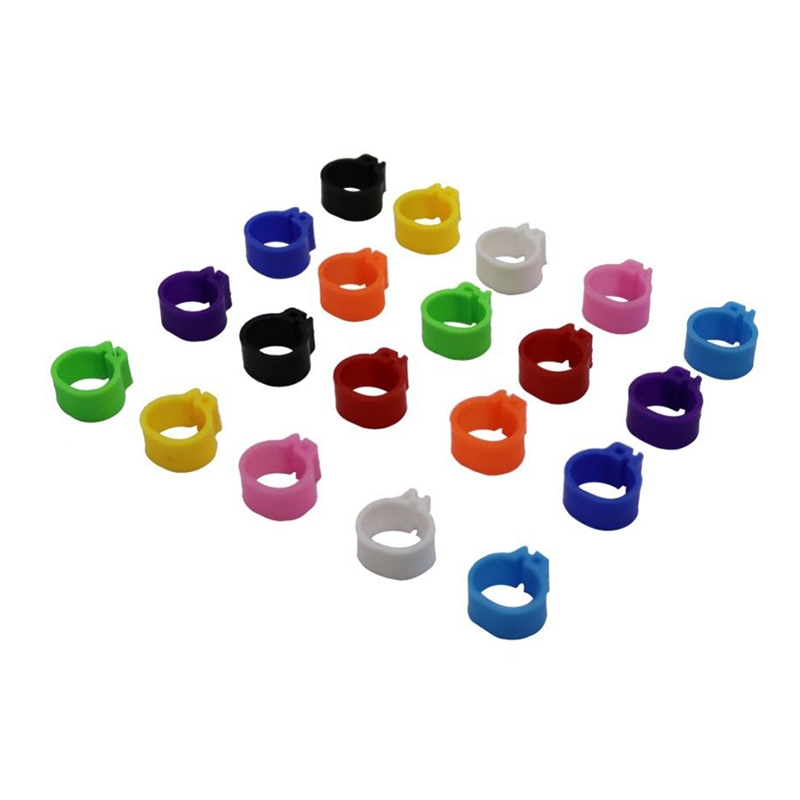 7mm Height Igeon Leg Rings Band 10mm Inner Dia. Random Racing Pigeon Leg Ring Band Birds Training Accessories Plastic