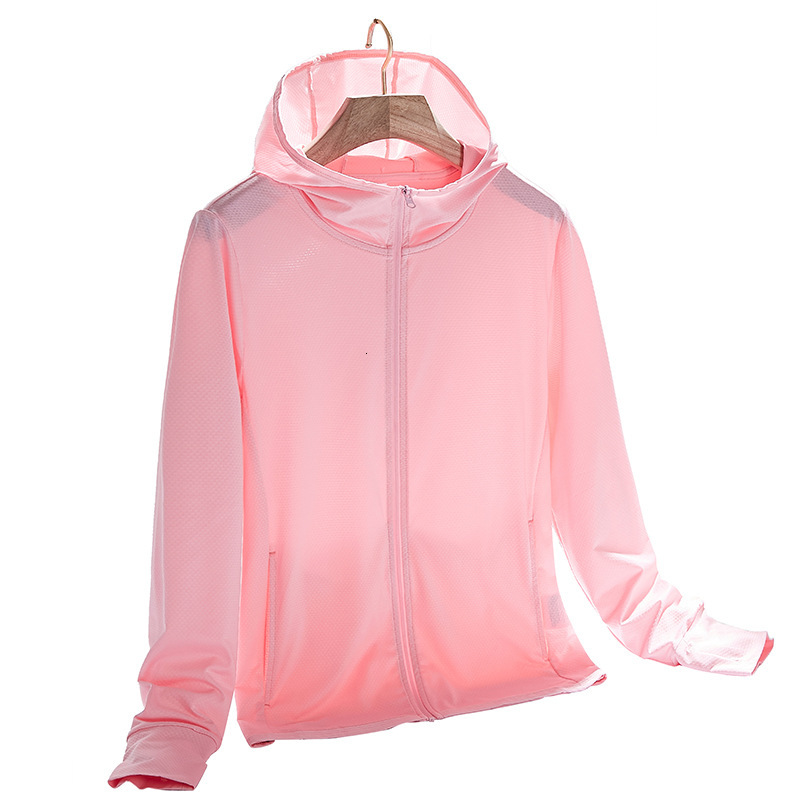 New Women's tracksuit Summer Sunscreen Quick drying Windbreaker Elastic Breathable Ice Silk Anti UV Skin Clothes