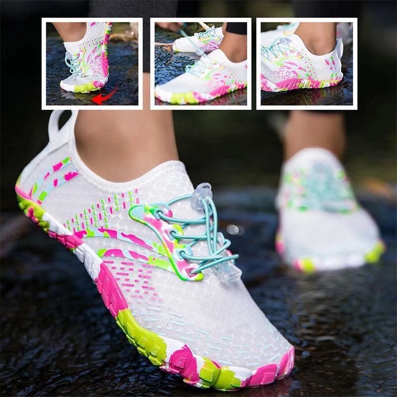 Adult Outdoor Simple Aqua Shoes Men Women Size 35-46 Comfortable Water Footwear for Beach And Pool