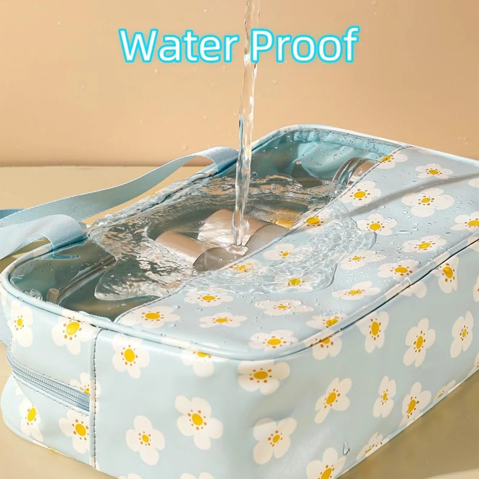 Ship from US 3 transparent cosmetic bags travel toilet bag with zipper used for small item storage management MIAO 250305FBB