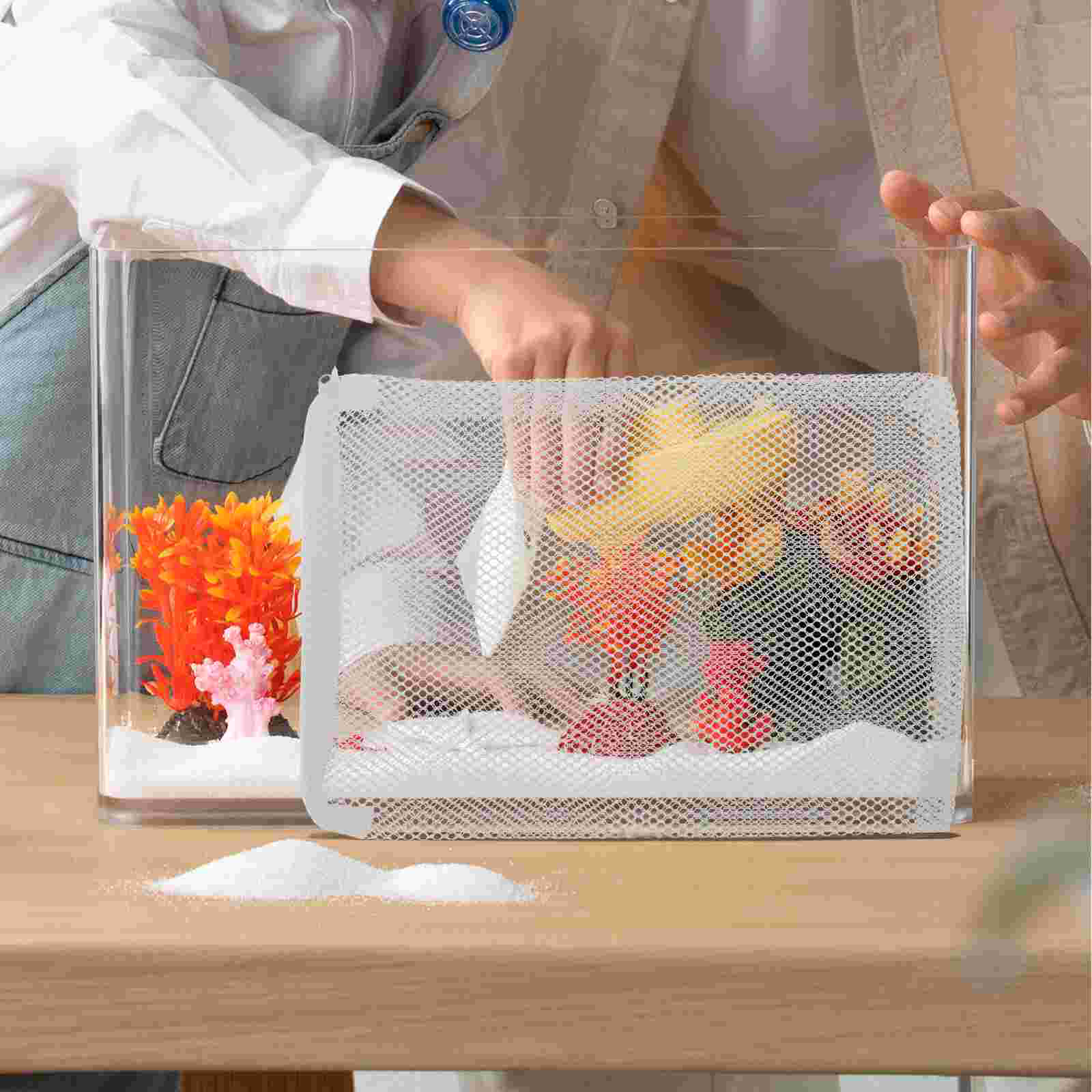 10 Pcs Canister Bag Aquarium Sponge Kit Mesh Fish Tank Filter Ultraviolet Light