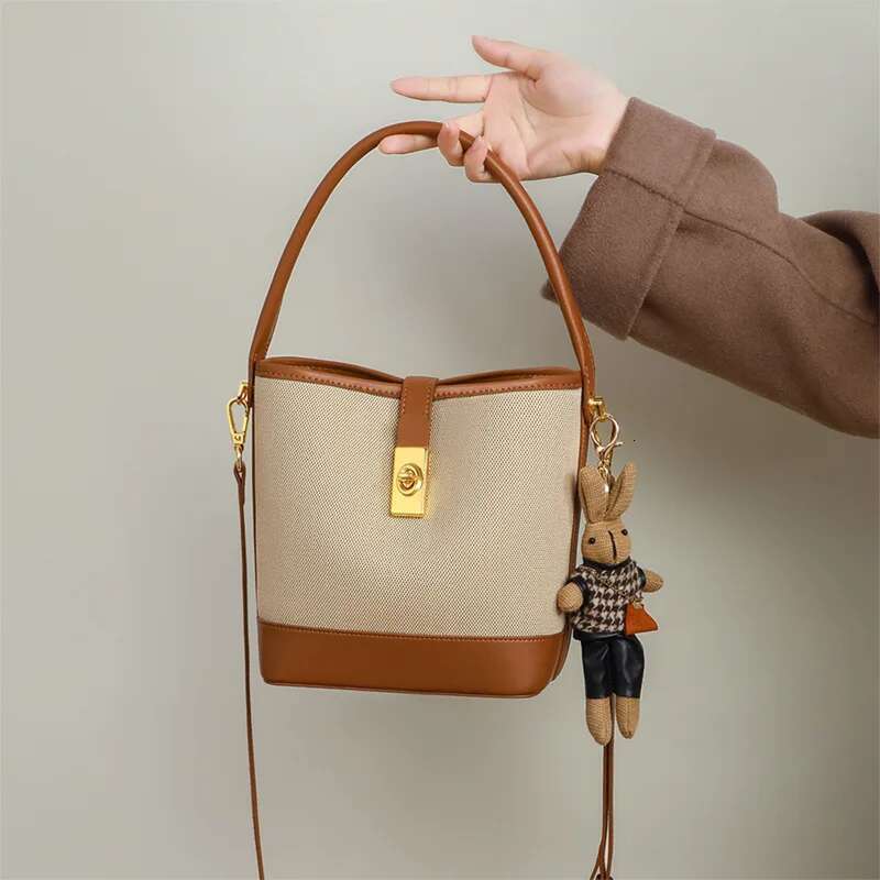 Bag Lady 2025 New Women's Bucket Bag Single-Shoulder Commuter Explosive High-Grade Cross-Body Handbag Bags