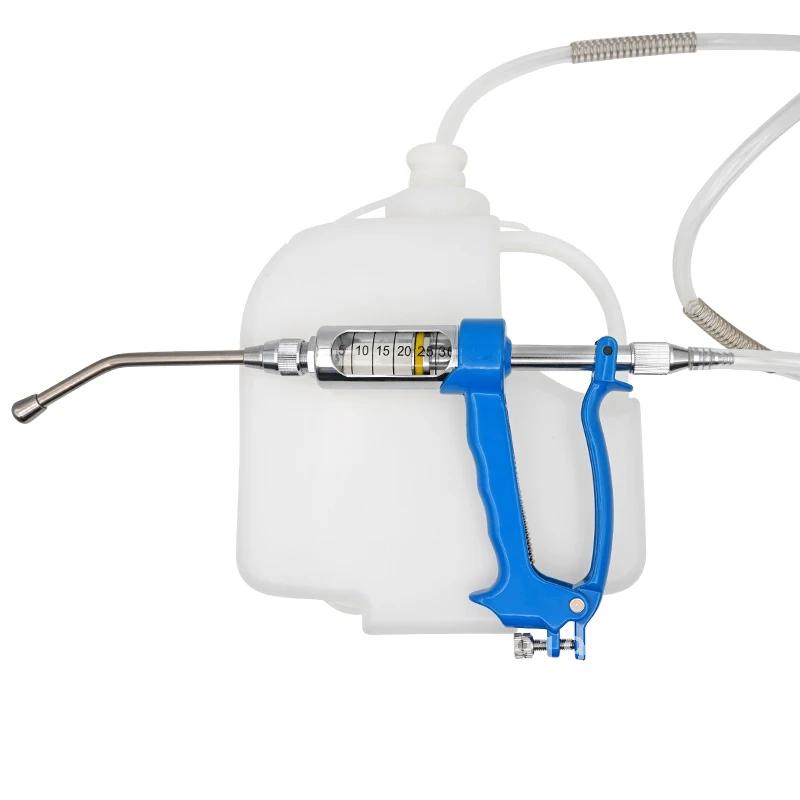 5/10/20/30ml Animal Veterinary Continuous Pot Device Automatic Vaccine Drug With Pig Cattle Gun Goat Drench Injection Dosing for