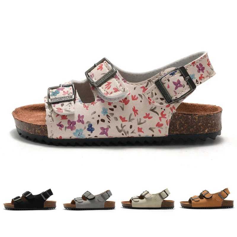 Childrens elastic Clogs boys and girls sandals with soft sole and anti slip childrens casual open toe flat sandals X250305