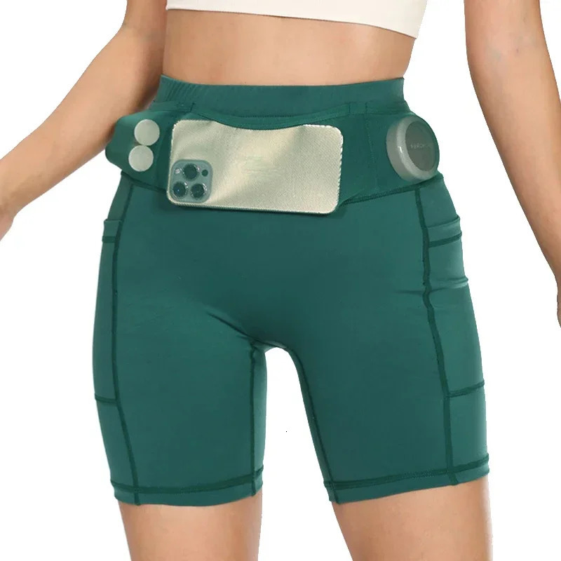 SXLMen Women Quick Dry Marathon Running Shorts with Waist Pack Compression Gym Tights Yoga Fitness Sport Short Pants 250224