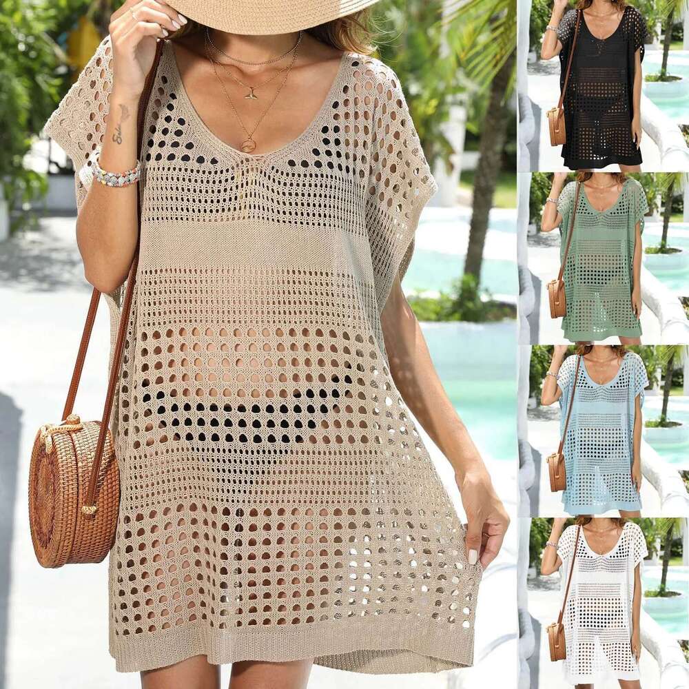 Beach 2024 Up For Women Summer Dress Swimsuit Cover Ups Outlet Dresses Kimono Cape Bath Exit Beachwear Bikini Cover-Ups Km-Ly -