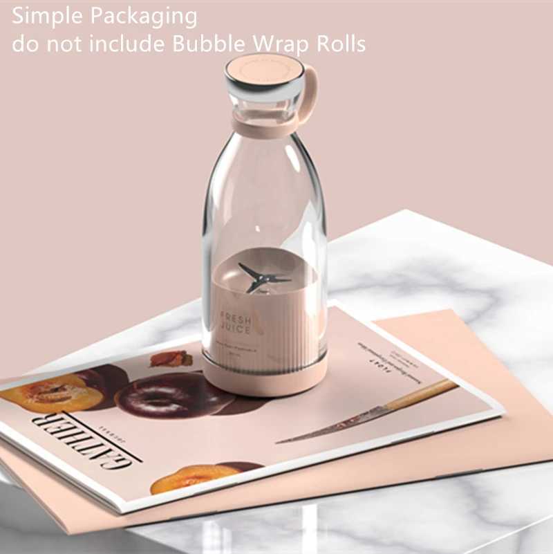 Rechargeable blender fresh fruit juice cup USB portable juice bottle mini fast electric portable blender smoothie ice makerXJ250305