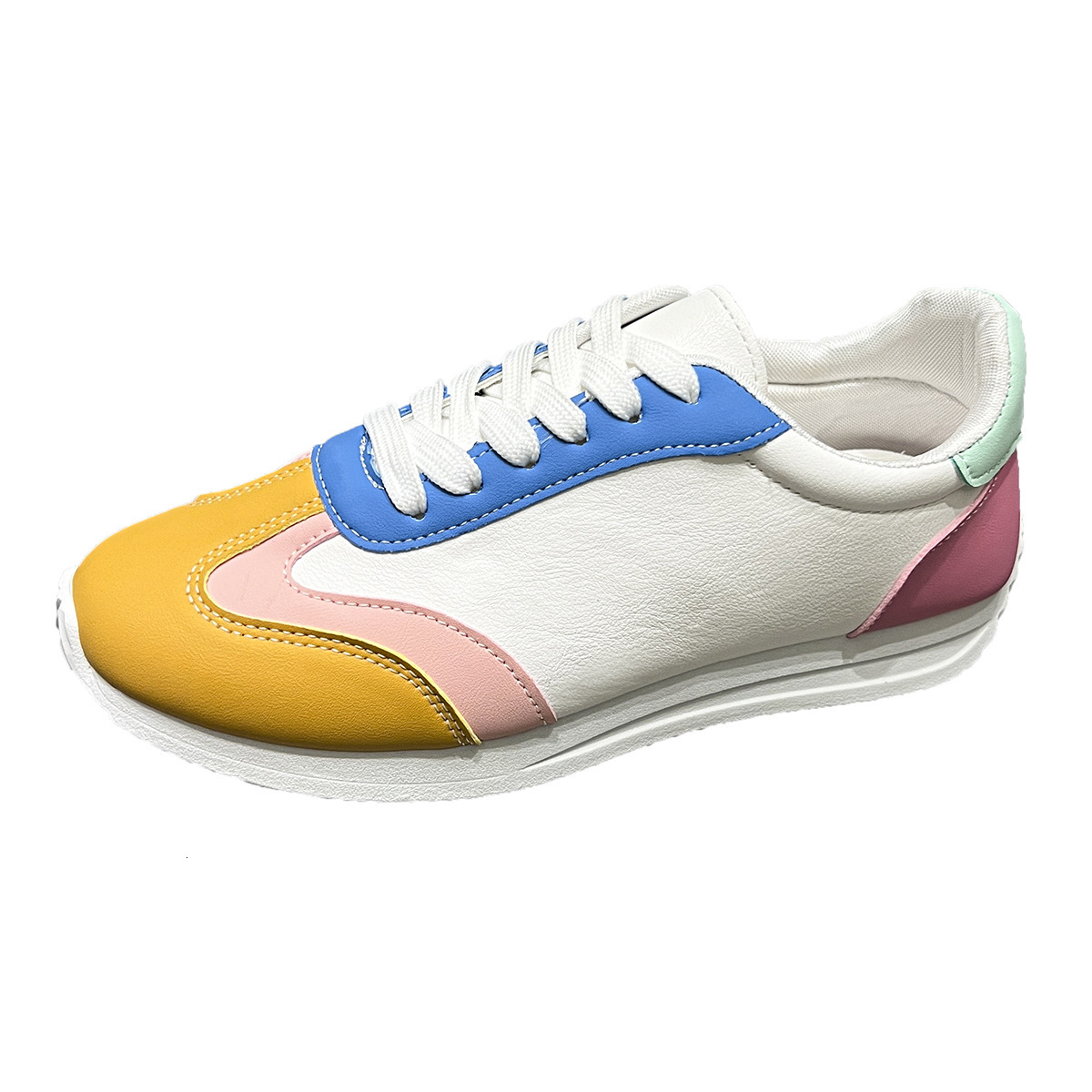 Large size training shoes 2025 new multifunctional white designer women's sports running flat shoes trendy casual sports shoes