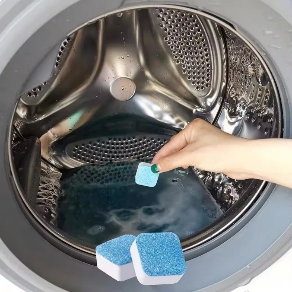 4/12PCS Washing Machine Effervescent Tablets Detergent Laundry Deep Cleaning Deodorizing Tablets Washer Fluid Cleaner For Home