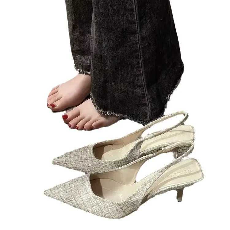 New style small perfume high H warm shoes design feeling French Fi sandals temperature niche casual shoes Y250304