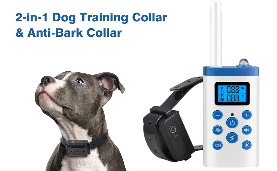 Pet Products Top Sellers Transmitter Waterproof Wireless Electric Dog Training E-collar Pet Trainer Dog Bark Deterrent Device
