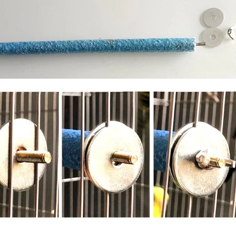 1/3 Pieces Parrot Perch Stand Toy Bird Platform Sand Paw Grinding Clean Stick Exercise Conure Budgie Cockatiel Cage Accessories