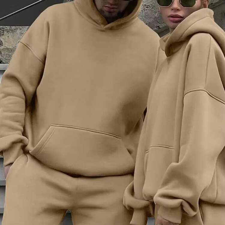 OEM Custom Hoodie Sets Cotton Polyester Hip Hop Casual Streetwear Women Sweatshirt Set Pullover Unisex Fleece Hoodies