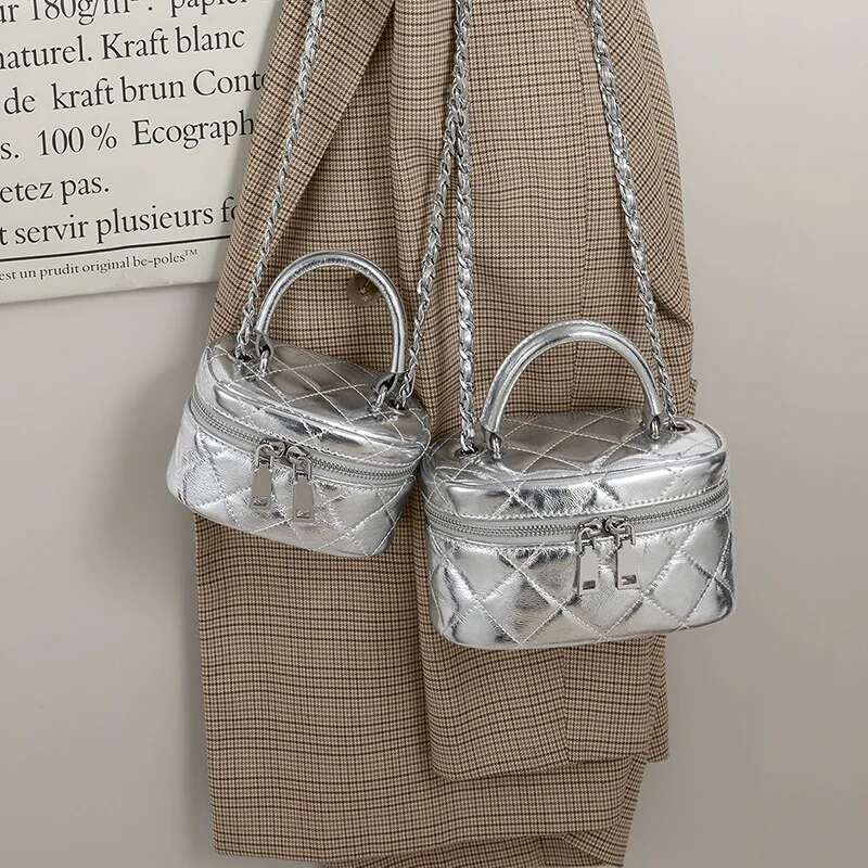 Bag Women 2025 New Crossbody Women's Box Autumn Leather Carrying Small Chain Mini Bag Bags