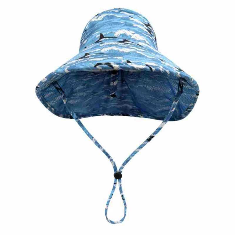 Kids Bucket Hat Summer Quick-dry Baby Sun Hat Big Brim Neck Protector Children Panama Cap for Girls Boys Beach Travel 6M-5YT250305