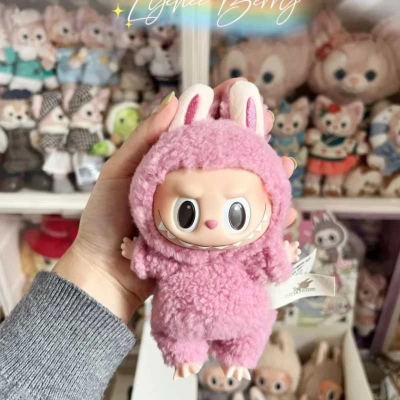 New Original The Monster Labubu Action Figure Heartbeat Macarons Vinyl Face Cute Doll V1 Blind Box Toy Birthday Labubu GiftT250305