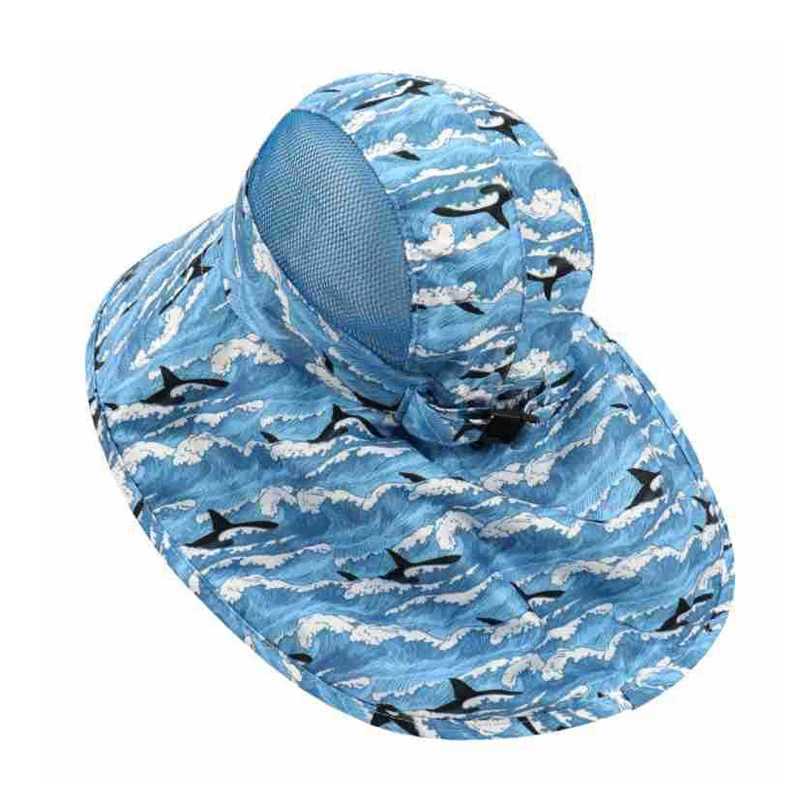 Kids Bucket Hat Summer Quick-dry Baby Sun Hat Big Brim Neck Protector Children Panama Cap for Girls Boys Beach Travel 6M-5YT250305