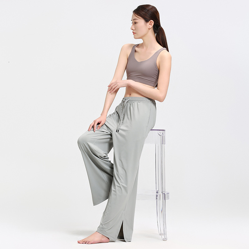 tracksuit Sunscreen hanging cloud original yarn, cool sun protection clothes, women's wide leg pants, silk ice feeling suit, women