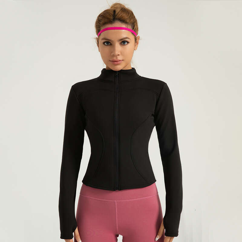 New Autumn Winter Suits In The Special Zone, Plush And Thickened Thermal Fitness Suits, Casual Slimming Running Yoga Jackets KLMY