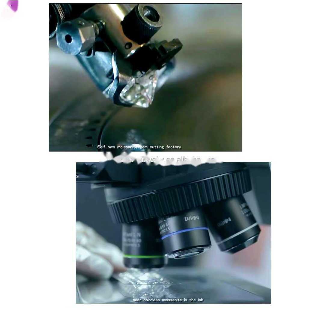 Custom Fashion Finey Jewelry Sterling Sier Earrings Ice Out Vvs Moissanite Diamond Earring for Woman H260202