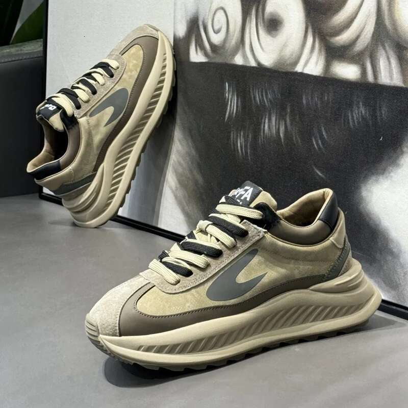 Spring Fashion Brand Mens Chunky 2025 Design Trainers Platform Shoes Outdoor Streetwear Casual Sneakers Men