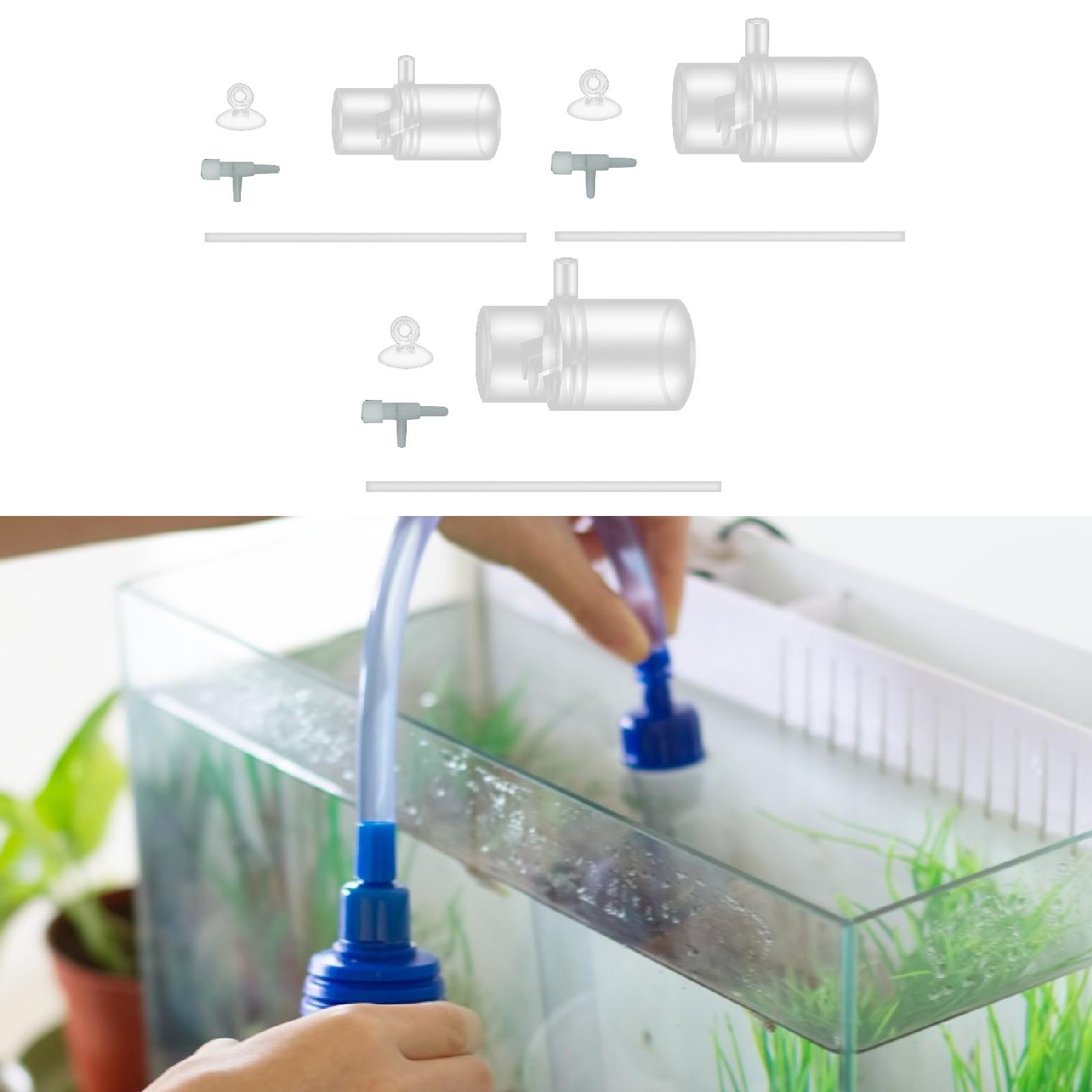 Oxygen Enrichment Adapter Tubing Clear Adjust The Flow Easy to Install Filter Control The Water Level Aquarium Water Tank Filter
