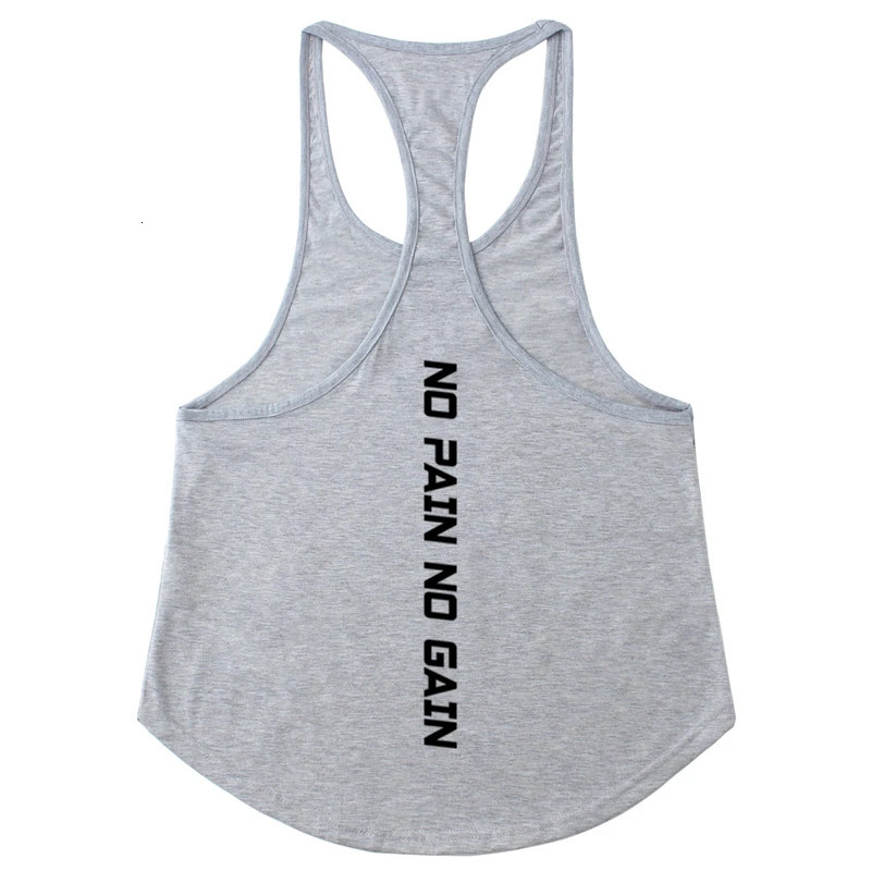 Mens Gym T-shirts for tank top Sportswear man singlets rave POWERHOUSE Bodybuilding print Casual vest sportswear Undershirt 250304