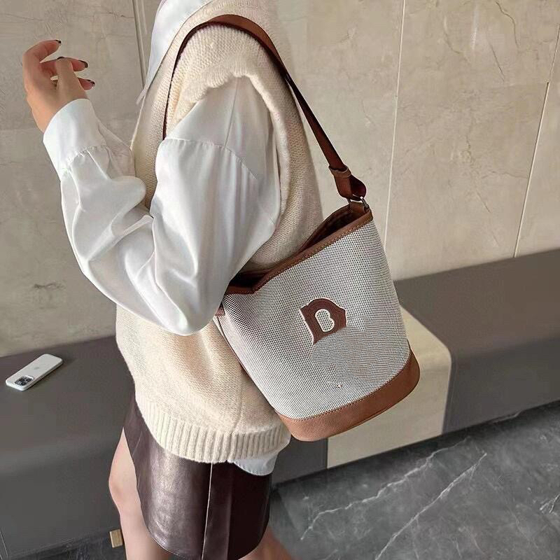 Bucket bag Designer Bag Luxury pure Cowhide style crossbody bag fashionable Handbag Women Crossbody Black and Yellow Shoulder Bag New Designer Bag