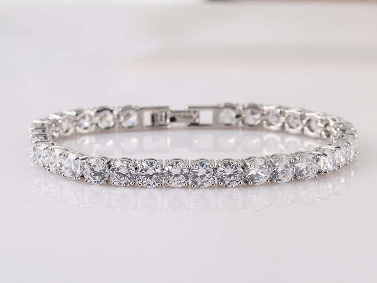Chic Geometric AAA Zircon Bangle for Men and Women - Classic Fashion Piece