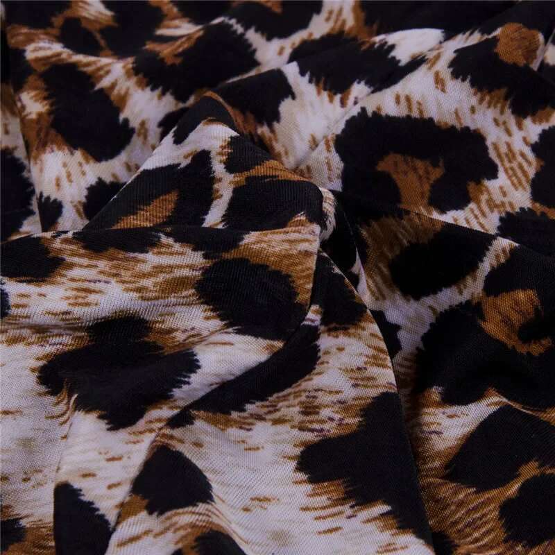 Leopard Printing High Waist Sexy Pencil Bodycon Pack Hip Mini 3 Skirt For Women