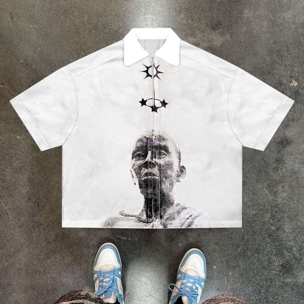 Casual Short sleeved Women's Summer New Product 3D Digital Printed Skull T-shirt