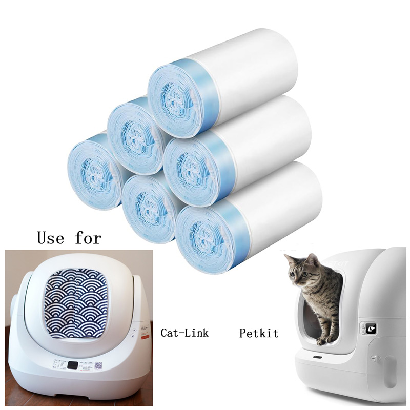 Use for Cat-Link SE or Petkit Cat Sandbox Extra-Thick Cat Litter Bags for Automatic Litter Box Cat Litter Box Liners Poop Bags