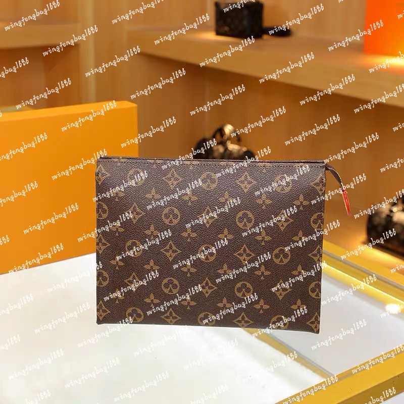 M47542 TOILETRY POUCH 26 19 15 Designer Fashion Womens CANVAS Clutch Phone Cosmetic Bag Mini Pochette Toilet Pouch Beauty Case Accessories 5A