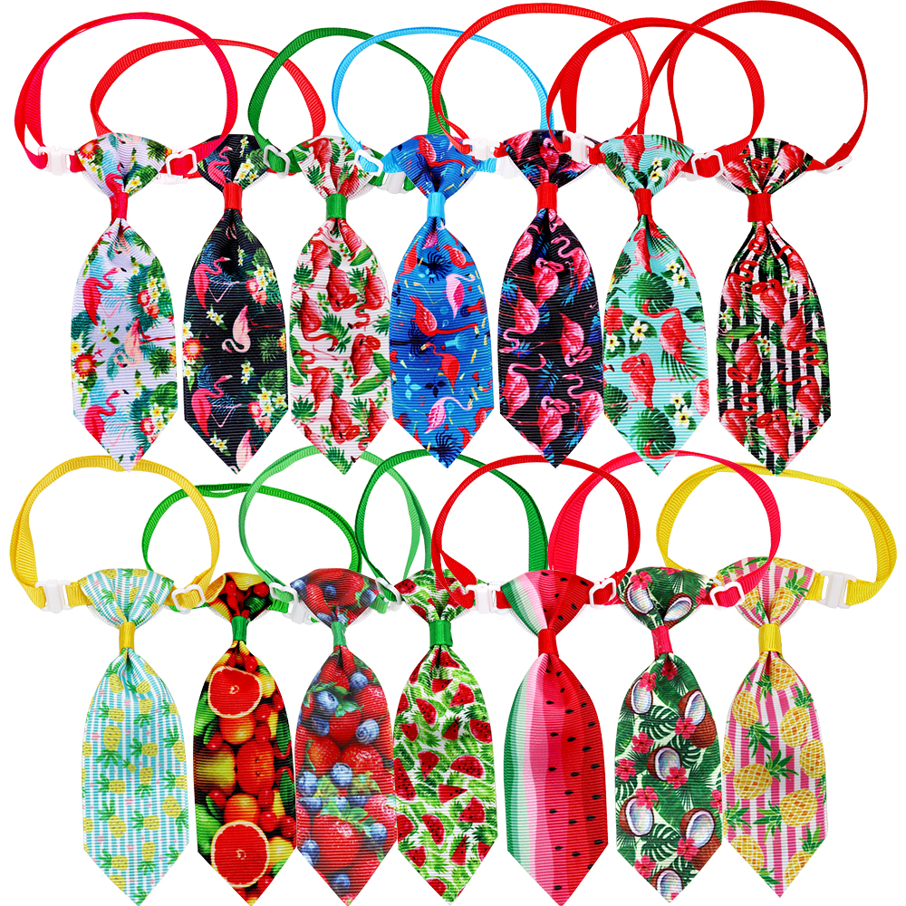50PCS Small Dog Cat Bowtie Neckties Spring Summer Pet Dog Grooming Accessories For Dogs Pets Bow Tie Pet Products