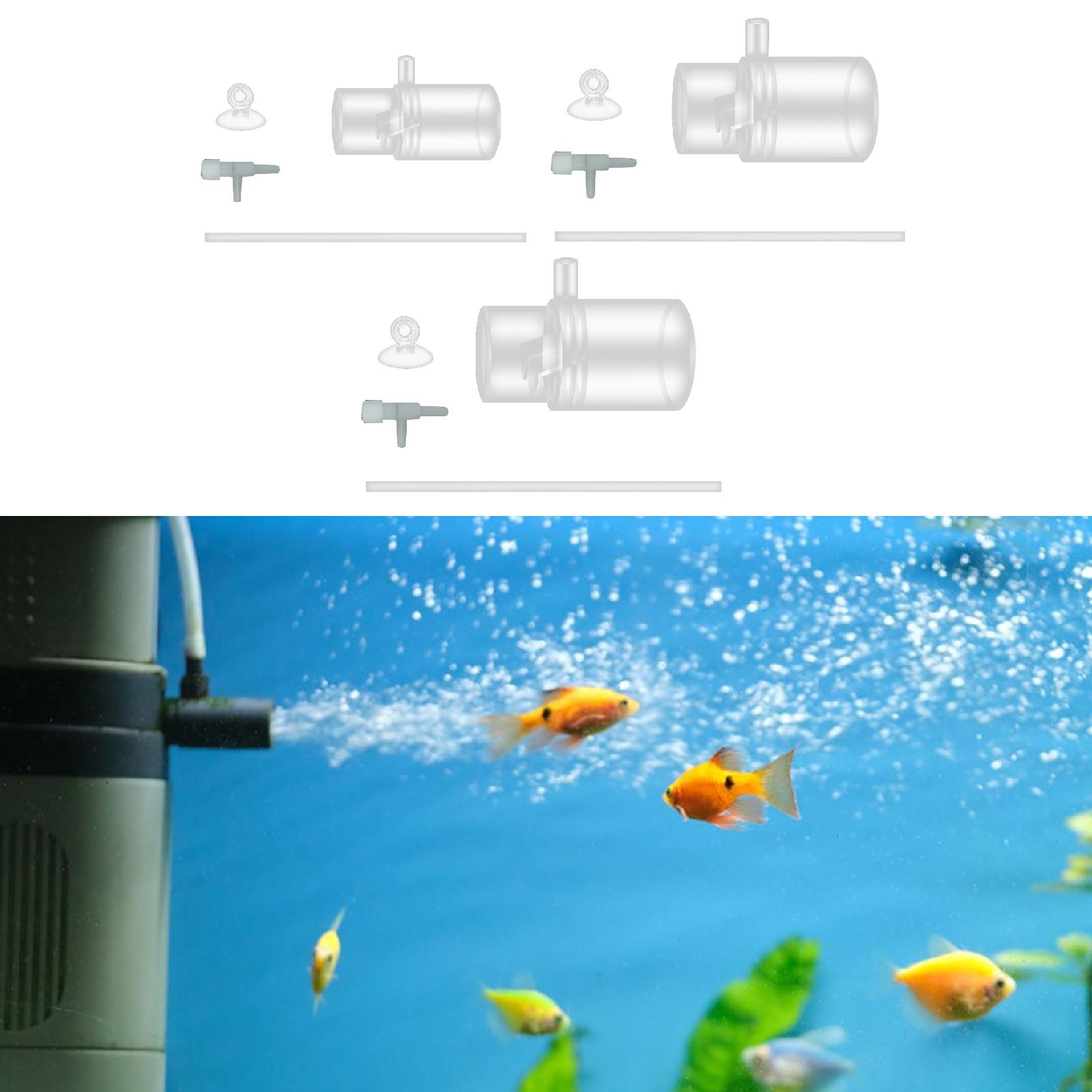 Oxygen Enrichment Adapter Tubing Clear Adjust The Flow Easy to Install Filter Control The Water Level Aquarium Water Tank Filter