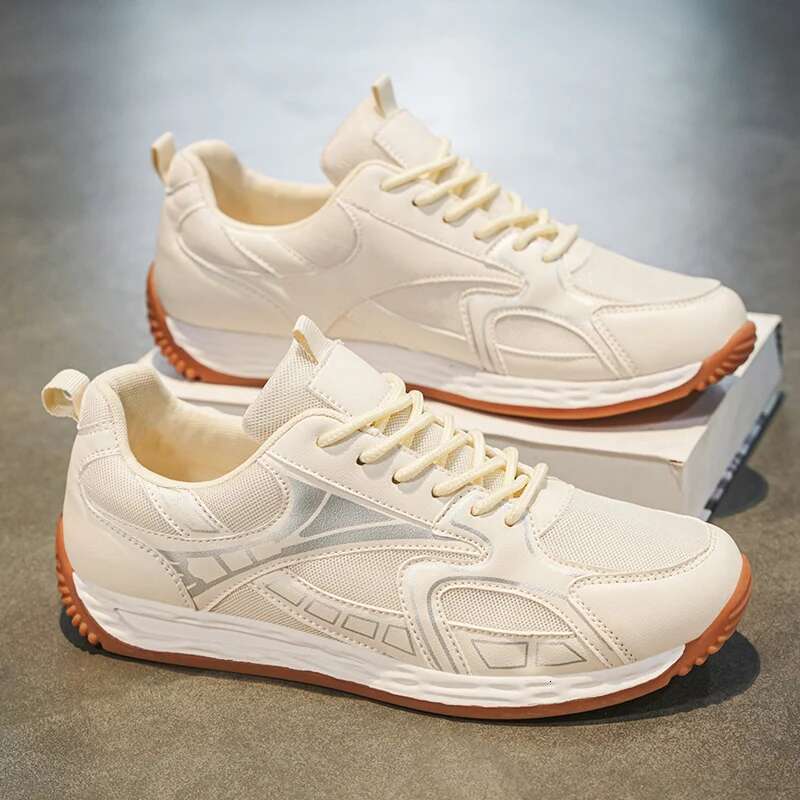 Skate for Men Flat High-quality 2025 New Mesh Breathable Comfortable Sneakers Design Lace-up Tennis Shoes Man