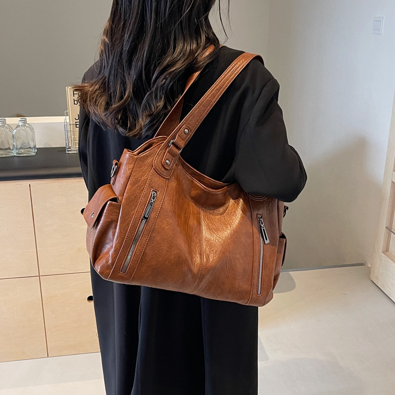 Tote Large Capacity, Commuting Luxury, One Shoulder Crossbody Bag, Women's Versatile Armpit Handbag