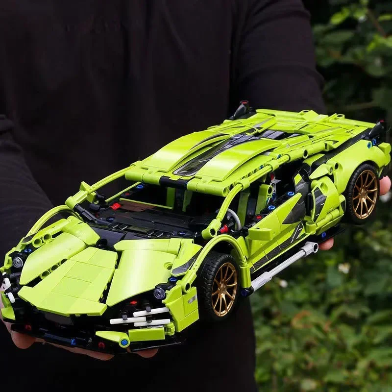 Technical Super Racing Model Bricks Racing Car 1280PCS Model Building Blocks City Mechanical Speed Vehicle Kid Adult Boys Gifts