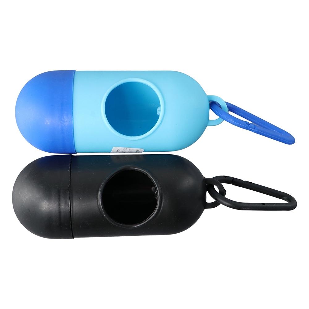 With Carabiner Clip for Walking Travel Dog Poop Bags Dispenser Pet Waste Bag Holder Garbage Storag Box Trash Sack Case Carrier